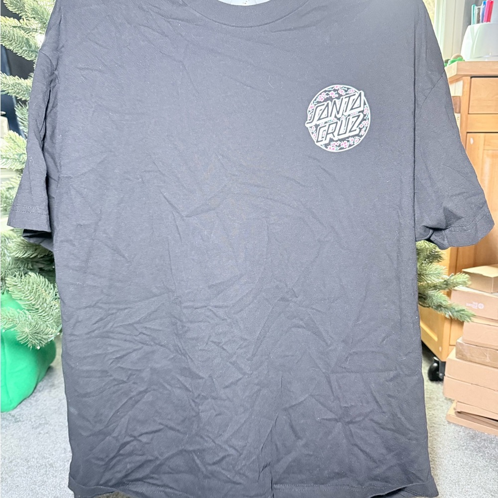 Santa Cruz Skateboards Black Short Sleeve Tee